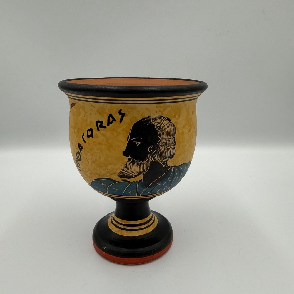 Pythagoras Cup of Justice Greedy Pythagorean Mug Greek God Handmade